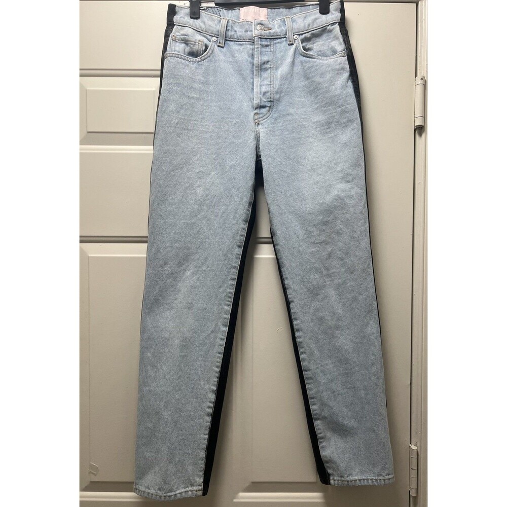 REVICE Denim Ex-Boyfriend Harlow Wash Jeans Women’s Size 28 Bottom Fly 2 Tone